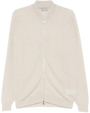 John Smedley Cárdigan con cremallera - Blanco