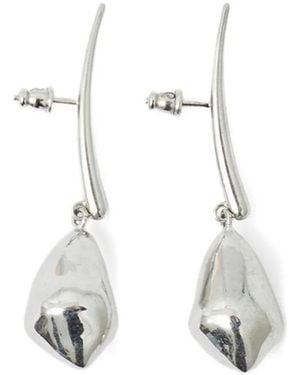 Panconesi Petites Boucles D'Oreilles Lacrima Sculpturales - White