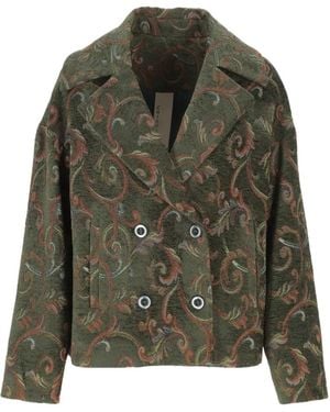 Chiara Ferragni Iris Double-Breasted Coat - Green