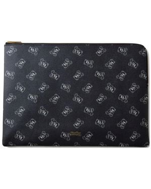 Undercover Clutch Mit Monogramm - Schwarz