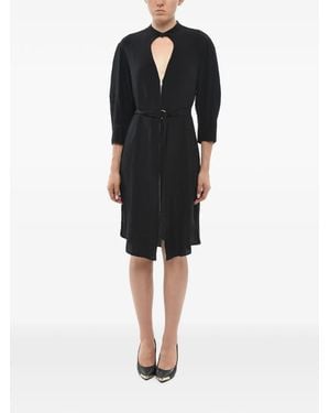 Stella McCartney Midikleid Mit Cut-Out - Schwarz