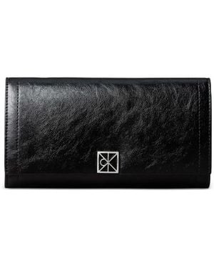 Calvin Klein Logo-Plaque Bi-Fold Wallet - Black