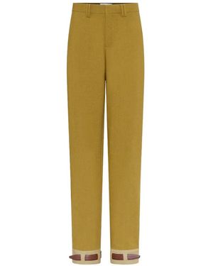Jean Paul Gaultier Belt-Hem Trousers - Green