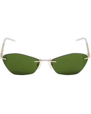 McQueen Sonnenbrille Mit Cat-Eye-Gestell - Grün