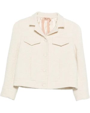 N°21 Flap-Pocket Jacket - Natural