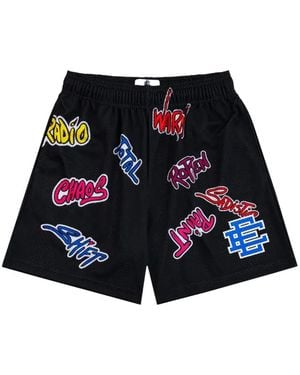 Eric Emanuel Matty Boy Ee Graphic-Print Mesh Shorts - White