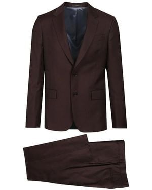 Paul Smith Single-Breasted Suit - Brown