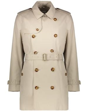 Burberry Double-Breasted Belted Trench Coat - Natural