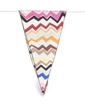 Missoni Zig-Zag-Print Scarf - Pink