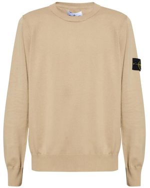 Stone Island ロゴ セーター - ナチュラル