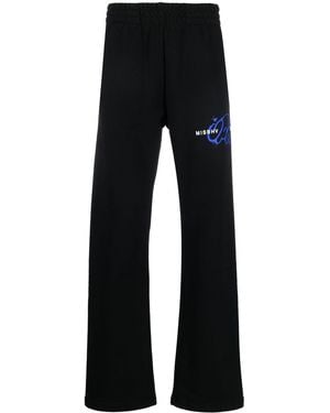 MISBHV X Ufo361 Logo-Print Track Trousers - Black