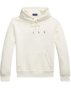 Polo Ralph Lauren Logo-Embroidered Drawstring Hoodie - White
