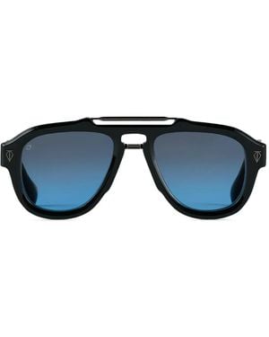 T Henri Eyewear Lunettes De Soleil À Double Pont - Bleu