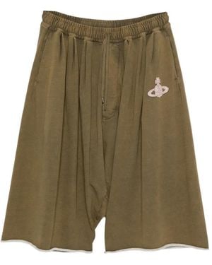 Vivienne Westwood Logo-Patch Track Shorts - Green