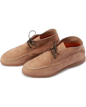 Andrea Ventura Firenze スエード デザートブーツ - ブラウン