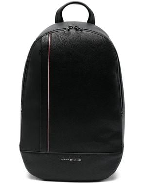 Tommy Hilfiger Logo-plaque Backpack - Black