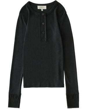Studio Nicholson Roane Butoned Top - Black