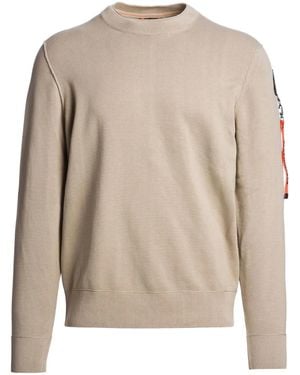 Parajumpers Logo-Patch Sweater - Natural