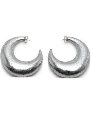 Monies Half Moon Earrings - Metallic