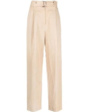 MSGM Gerade Hose Mit Gürtel - Blau