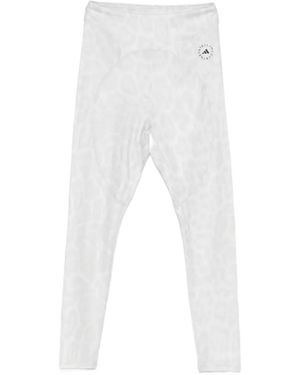 adidas By Stella McCartney Leopard-Print Leggings - White