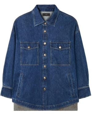 Alanui Tex-Hawaii Jeansjacke Mit Jacquardmuster - Blau
