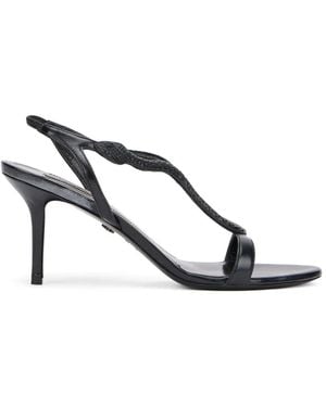 Roberto Cavalli T-Strap Sandals - Black