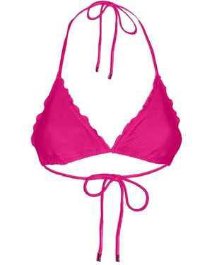 Caha Capo Dubai Ruffled Triangle Bikini Top - Pink