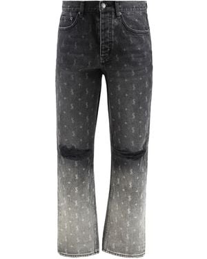 Ksubi Faded-dye Dollar-sign Jeans - グレー