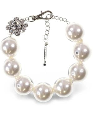 YELLOWSWALLOW Cherry Blossoms Pearl Bracelet - White