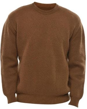Paolo Pecora Ribbed-Knit Wool Jumper - Brown