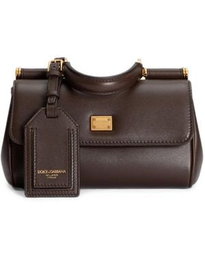 Dolce & Gabbana Mini My Sicily Handbag - Brown