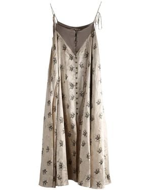 MUTEDANCE Floral-Print Dress - White
