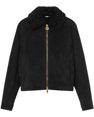 Versace シアリング ジャケット - ブラック