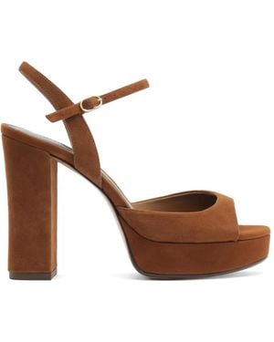 Alexandre Birman Amy Platform Sandals - Brown