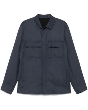 Lardini ツイル シャツ - ブルー