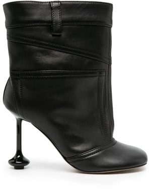 Loewe Toy 90mm レザーブーツ - ブラック