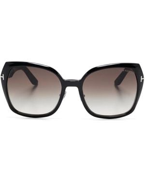 Tom Ford Nero Lucido Fumo Grad Injectate Sunglasses - Multicolour