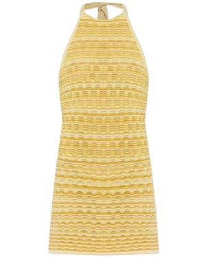 Cult Gaia Erina Knit Mini Dress - Yellow