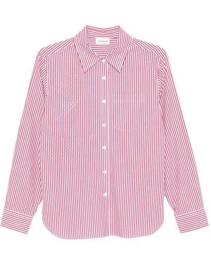 P.A.R.O.S.H. Striped Embellished Shirt - Pink