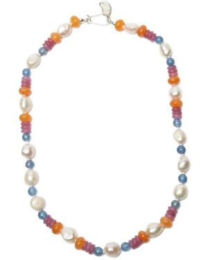 Gohar World Collar Con Detalle De Perlas - Metálico