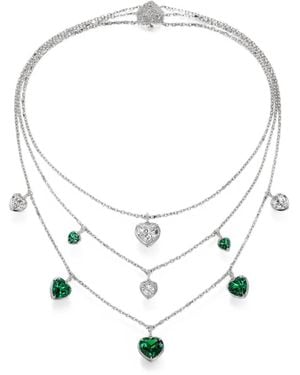 Anabela Chan Emerald Heart Necklace - White