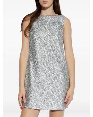 Kate Spade Vestido Corto Foil Lace - Gris