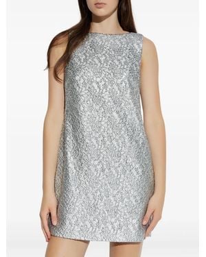 Kate Spade Foil Lace Mini Dress - Gray