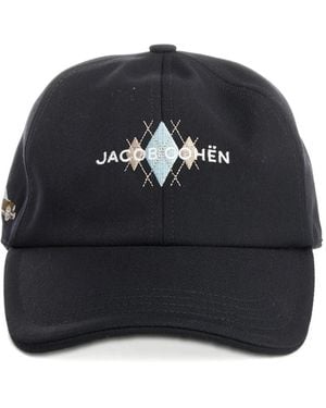 Jacob Cohen Embroidery Baseball Cap - Black