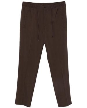 Corneliani Pantalon À Taille À Lien De Resserrage - Brown
