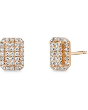 ROSEKEY Pendientes Épure Radiant Con Diamantes - Metálico