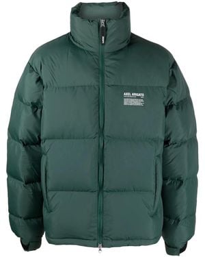 Axel Arigato Logo-Print Padded Jacket - Green