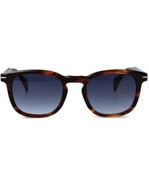 David Beckham Sonnenbrille Mit Rundem Gestell - Blau