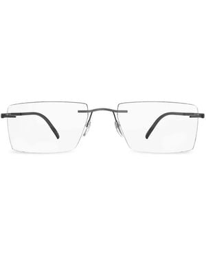 Silhouette Occhiali Con Montatura A Giorno - Bianco